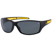 CAT Active High Wrap Sunglasses - Black/Yellow