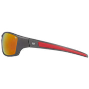 CAT Active High Wrap Sunglasses - Grey/Red