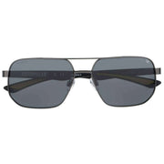 CAT Angled Double Bridge Sunglasses - Gunmetal Grey