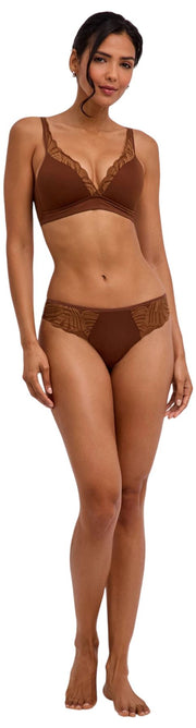 Falke Delicate Touch Thong - Deer Brown