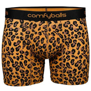 Comfyballs Cotton Long Boxer - Leopard Yellow