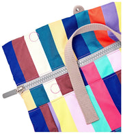 Roka Canfield B Medium Recycled Canvas Backpack - Wide Multi Stripe