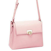 David Jones Half Flap Shoulder Handbag - Light Pink