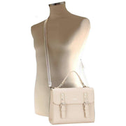 David Jones Medium Grab Satchel - Beige