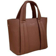 David Jones Medium Square Grab Handbag - Cognac Brown