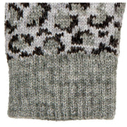 Dents Animal Print Gloves - Dove Grey