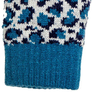 Dents Animal Print Gloves - Navy