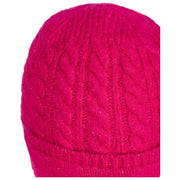 Dents Cable Knit Beanie Hat - Fuchsia Pink