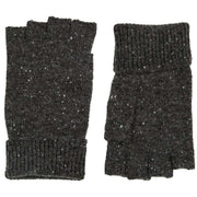 Dents Lymington Fingerless Knitted Gloves - Charcoal Grey