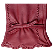 Dents Mosie Touchscreen Leather Gloves - Shiraz Burgundy