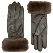 Dents Nieve Touchscreen Leather Gloves - Mocca Brown