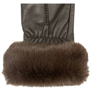 Dents Nieve Touchscreen Leather Gloves - Mocca Brown