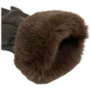 Dents Nieve Touchscreen Leather Gloves - Mocca Brown
