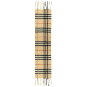 Dents Plaid Check Blanket Scarf - Toffee Beige/Black