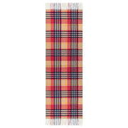 Dents Plain Check Scarf - Candy Pink/Navy