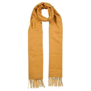 Dents Plain Pashmina Tassel Scarf - Yellow