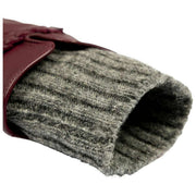 Dents Renee Touchscreen Leather Gloves - Damson Burgundy/Charcoal Grey