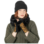 Dents Teddy Fleece Snood - Black