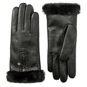 Dents Yasmin Touchscreen Leather Gloves - Black