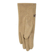 Dents Zebra Print Touchscreen Velour-Lined Gloves - Sand Beige