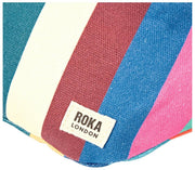 Roka Mill Hill Small Cotton Canvas Bum Bag - Wide Multi Stripe