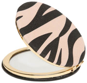 Alice Wheeler London Animal Print Round Mirror - Black/Zebra