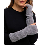 falke-ribbed-lambswool-wristlet-gloves---grey-mel-34458969