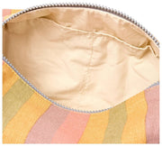 Roka Mayfair Small Cotton Canvas Wash Bag - Faded Multi Stripe