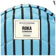 Roka Paddington Small Recycled Canvas Crossbody Bag - Blue Stripe