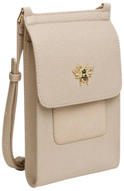 Alice Wheeler London Mini Bloomsbury Crossbody Bag - Stone Beige