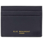 Elie Beaumont Heart Cardholder - Navy/Cerise Pink