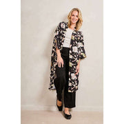 Elie Beaumont Serendipity Long Kimono - Black Meadow