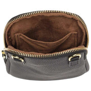 Elie Beaumont Velvet Phone Bag - Black Chevron/White