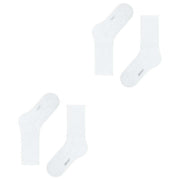 Esprit Basic Tennis 2 Pack Socks - White