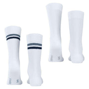 Esprit Tennis Stripe 2 Pack Socks - Off White