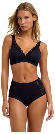 Falke Delicate Touch High Apex Bra - Black