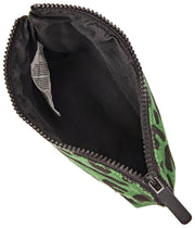 Roka Maida Vale Small Cotton Canvas Pouch - Artichoke Green
