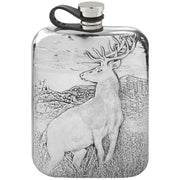 english-pewter-company-6oz-embossed-stag-pewter-purse-flask---silver-34391629