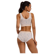 Falke Daily Comfort Print 2-Pack Bustier Bralette - Beige/Blue