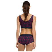 Falke Daily Comfort Print 2-Pack Bustier Bralette - Red/Black