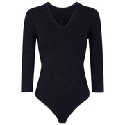 Falke Daily Phython String Bodysuit - Black