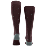 Falke Dot Knee High Socks - Burgundy