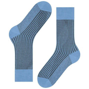 Falke Oxford Stripe Socks - Cornflower Blue