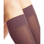 Falke Pure Matt 50 Denier Knee High Socks - Roan Rouge Red