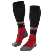 Falke RU Compression Energy Running Knee-High W2 Socks - Black/Scarlet Red