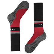 Falke RU Compression Energy Running Knee-High W2 Socks - Black/Scarlet Red