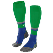 Falke RU Compression Energy Running Knee-High W4 Socks - Green/Blue