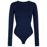 Falke Timeless Cotton Crew String Bodysuit - Space Blue