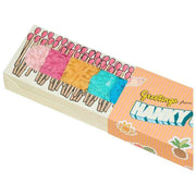 Hanky Panky Signature Lace Original Rise Matchbox 5 Pack Thong - Rose Water Pink/Naples/Ginger/Seafoam Blue