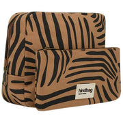 Hindbag Alix Extra Large Toiletry Bag - Cinnamon Zebra Brown